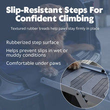 Heavy Duty Foldable 3 Step Pet Stairs, Lightweight Aluminum, Portable Pet Steps