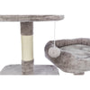 Eduardo Plush & Sisal 4-Level 57.1" Cat Tree with Scratching Posts & Condo, Gray