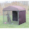 Dog Kennel Sunshade, All Weather Side Panel, Fits 4x4x4.5-FT Kennel, Burgundy