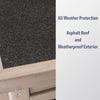 Outdoor 3-Story Cat House, Weatherproof Cat Shelter, Escape Doors and Windows