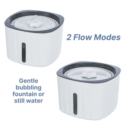 Flower Drinking Fountain for Dogs and Cats, 68oz Automatic Water Dispenser