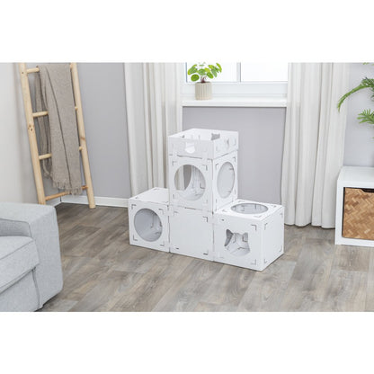 Casa Cara Indoor Modular Cardboard Cat Condo, Cat Play Tower