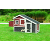 Weatherproof Wooded Backyard Chicken Coop, 2 Nesting Box Auburn