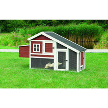 Weatherproof Wooded Backyard Chicken Coop, 2 Nesting Box Auburn