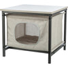 Emmie Indoor Cat Condo, Cat Bed Side Table, Cat Hideaway Cave with Cozy Cushion