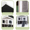 natura Elevated Weatherproof & Insulated Outdoor Cat House with Door Flaps, Gray