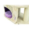 My Kitty Castle Plush 35.5" Cat Tree, Sisal Scratching Posts, Rustling Fabric