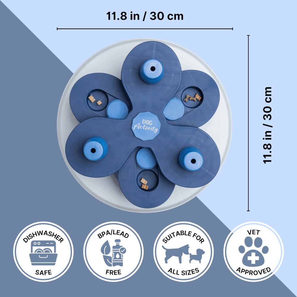 Dog Activity Flower Strategy Game, Level 3, Advanced Dog Puzzle Toy