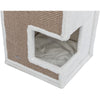 Gerardo Plush & Sisal 3-Story 39.4" Cat Condo Tower with Removable Cushions