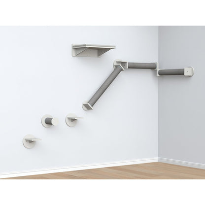 Wall Set 6 Wall Mounted Cat Perch System, Scratching Posts, Platforms, Steps