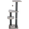 Altea Plush 3-Level 46.1" Cat Tree with Sisal Scratching Posts & Cat Toy