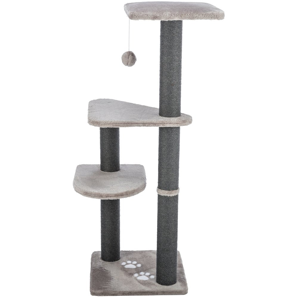 Altea Plush 3-Level 46.1" Cat Tree with Sisal Scratching Posts & Cat Toy