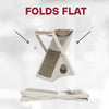 Miguel Fold & Store Plush & Sisal 25.5" Cat Tree, Hammock, Condo, Scratcher