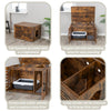XL Farmhouse Litter Box Enclosure, Hidden Litter Box Cabinet or End Table