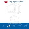 natura Lodge Elevated Weatherproof Wooden Small Outdoor Dog House