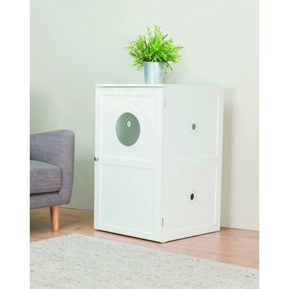 2-Story Cat Litter Box Enclosure Hidden Litter Indoor Cat Furniture Accent Table