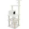 Abby Plush 4-Level 63.5" Cat Tree with Sisal Scratching Posts Condo & Cat Toy