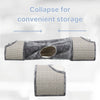 Sisal & Plush 1-Level 11.8" Cat Condos with Scratching Surface, Tunnel & Cat Toy