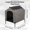2-in-1 Elevated Portable Dog House or Dog Cot & Tent for Medium-Large Dogs