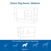 natura Classic Dog House, Medium, Brown