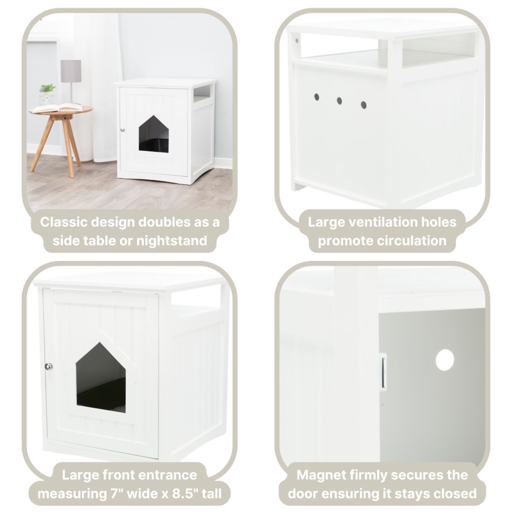 Litter Box Enclosure Hide Litter Boxes Storage Drawer Indoor Cat Home