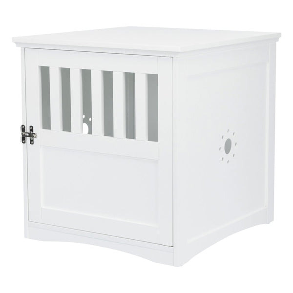 1-Door 20" Wooden Indoor Furniture Style Crate for Small Dogs, White
