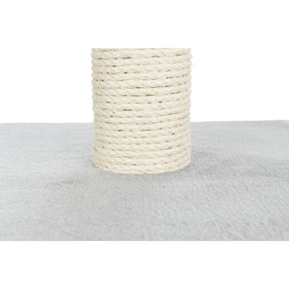 Espejo 27" Sisal Cat Scratching Post with Plush Platform, Gray