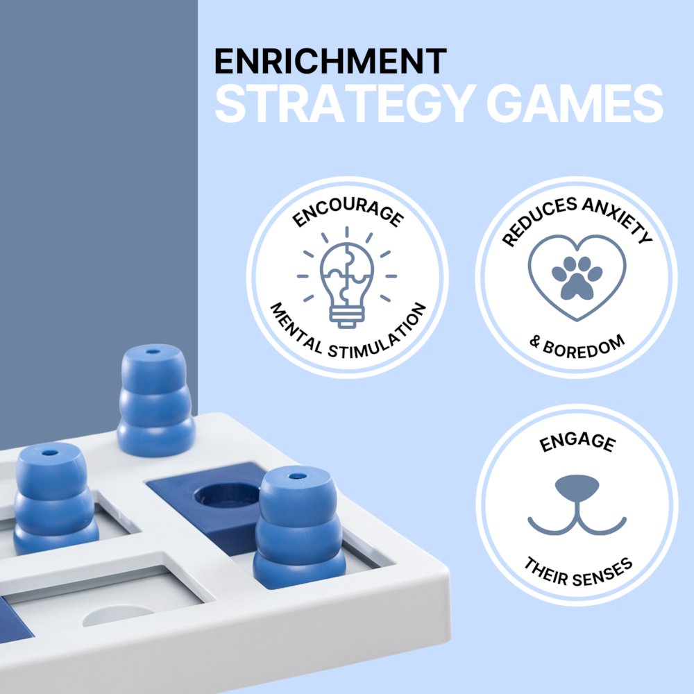 Dog Activity Chess Strategy Game, Level 3, Advanced Dog Puzzle Toy