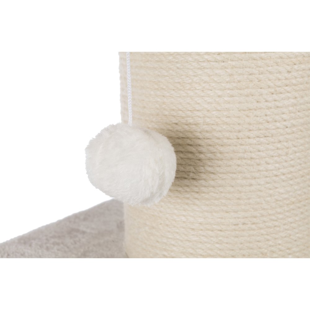 Ava XXL Jute & Plush 2-Level 34" Cat Tree with Scratching Post & Condo, Gray