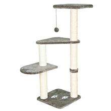 Altea Plush 3-Level 46.1" Cat Tree with Sisal Scratching Posts & Cat Toy, Gray