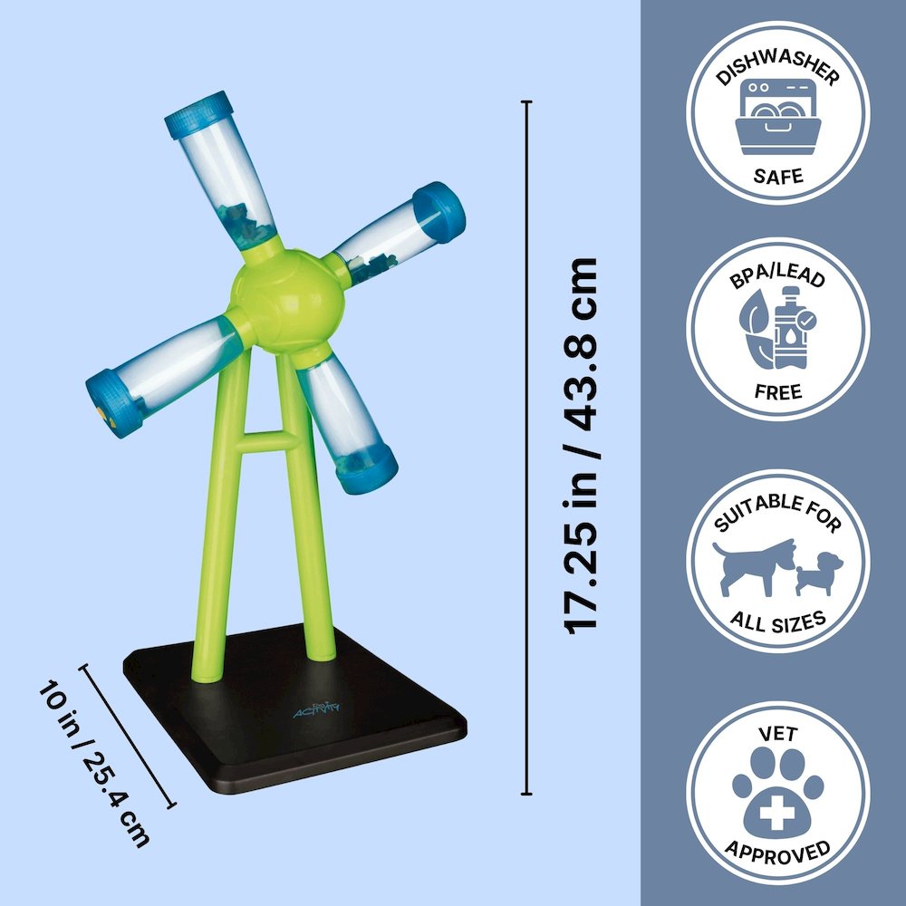 Dog Activity Windmill Strategy Game, Level 1, Beginner Dog Puzzle Toy