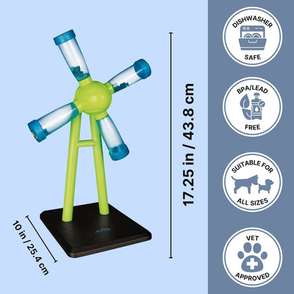 Dog Activity Windmill Strategy Game, Level 1, Beginner Dog Puzzle Toy