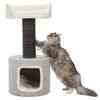Fonda XXL Sisal & Plush 2-Level 39" Cat Tree with Scratching Post & Condo, Gray