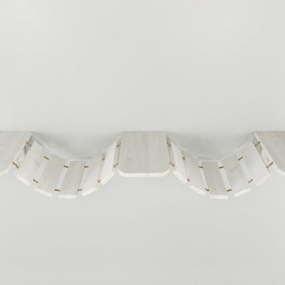 Multi-Level Wall Mounted Cat Perch with Bridge, White