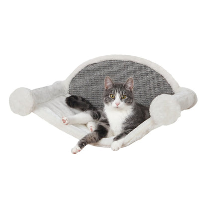 Liam Multi-Level Wall Mounted Cat Perch-Lounge Set, Gray