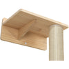 Wall Set 1 Wall Mounted Sisal Cat Scratching Post with Ledge, Natural