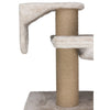 Dayna Jute & Plush 5-Level 60" Wall Mount Cat Tree w-Scratching Post & Condo