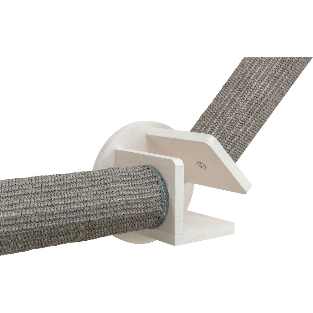 Wall Set 4 Wall Mounted Cat Perch System with 2 Sisal Scratching Posts, Gray