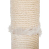 Baza Senior Plush & Sisal 27.6" Cat Tree Scratching Posts Hammock & Steps, Cream