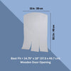 natura 15 x 18.1" Vinyl Door Flaps for Wooden Outdoor Dog Houses, Clear Plastic