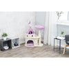 My Kitty Castle Plush 35.5" Cat Tree, Sisal Scratching Posts, Rustling Fabric