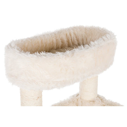 Baza Junior Jute & Plush 3-Level 39" Cat Tower, Scratching Posts and Condo