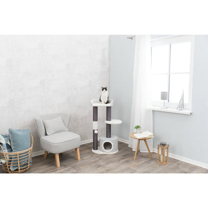 Pilar Plush & Sisal 3-Level 39.4" Cat Tower, Scratching Posts, Condo, Cat Toy