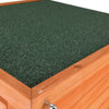 Outdoor Wooden Small Animal Home with Hinged Roof, Raised Floor for Rabbits
