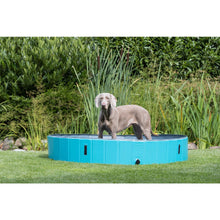 63" Outdoor Splash Pool for Dogs, Foldable Playpen, Bathtub, Blue, XX-Large