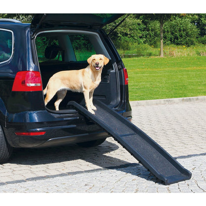 Foldable Non-Slip 62" Long Plastic Pet Ramp, Black, 200 lb Limit