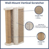 Wall Mounted Corner Sisal Scratching Board and Jute Post, Vertical Cat Scratcher