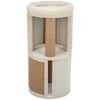 Giorgia Plush & Sisal 32" Cat Condo Tower, Scratching Posts  with Padded Bed