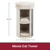 Mexia Plush & Sisal 2-Story 39" Cat Condo Tower with Removable Cushions