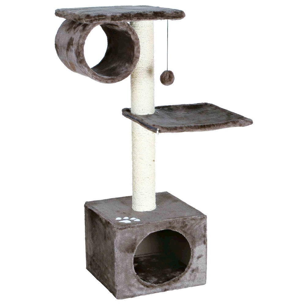 San Fernando Plush & Sisal 3-Level 41.7" Cat Tree, Scratching Posts & Condo